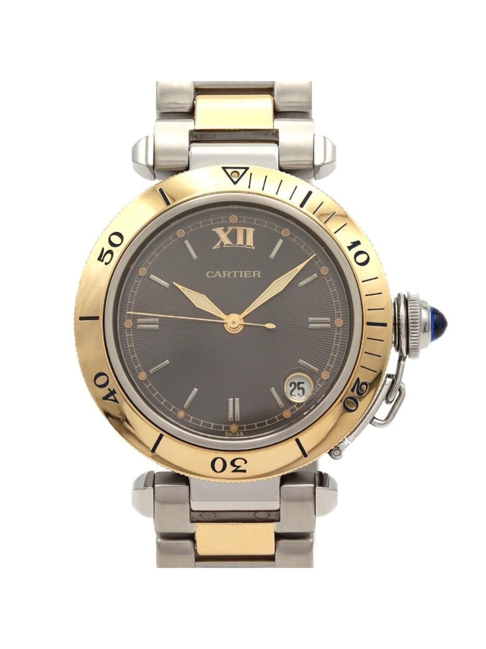 Cartier Pasha 35 Combo Stainless Steel Yellow Gold Automatic Watch